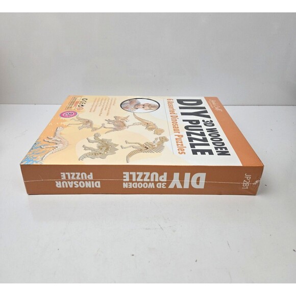 Hands Craft DIY 3D Wooden Puzzle 6 Assorted Dinosaur Puzzles Set Stem NEW Sealed - Picture 8 of 10